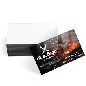Cartão de visita 250g Colorido Frente e Verso Branco • Couchê 250g 9x5cm • 4x0   • Impressão Offset